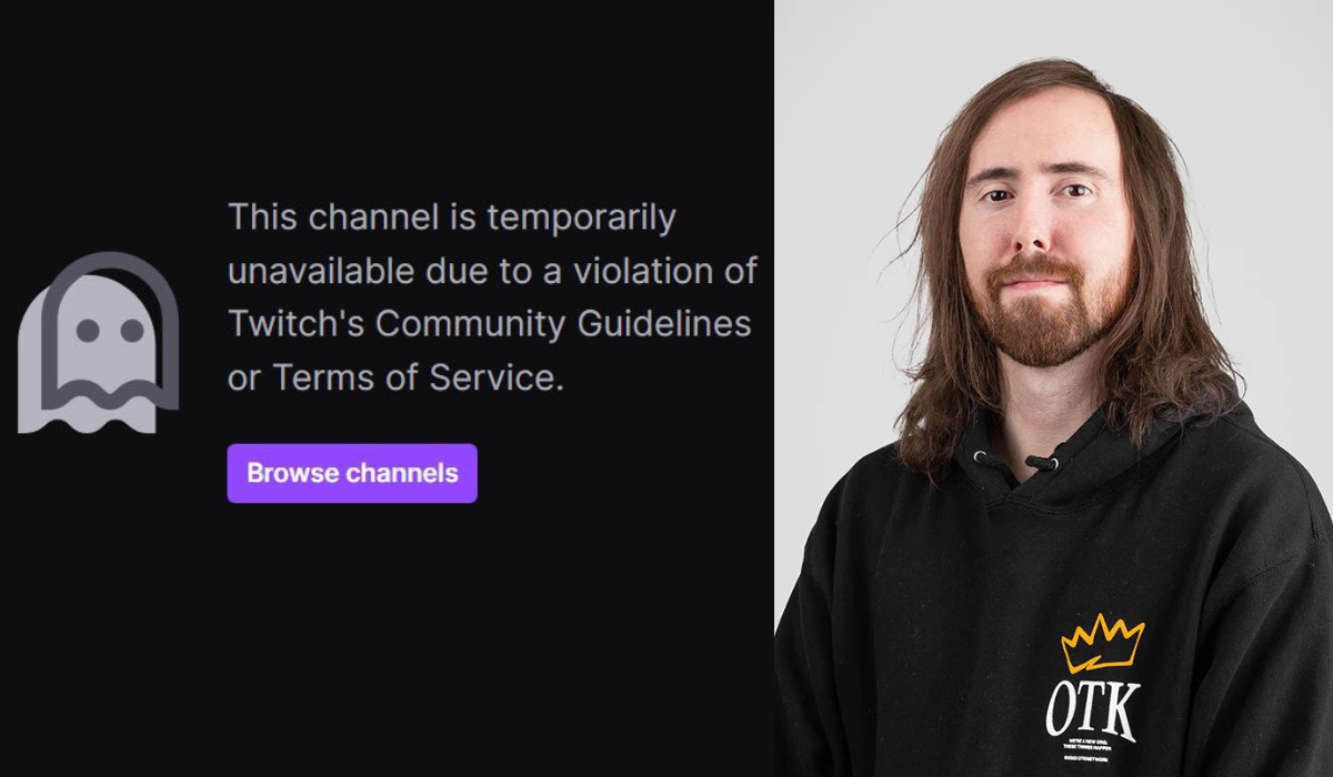 Asmongold's Twitch Channel banned 